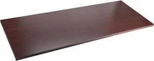 Lorell Adjustable Height Tabletop 24"x60"x1" Mahogany 59605