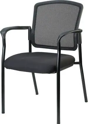 Lorell Guest Chair w/Arms 25-4/5"x20"x32" Black 23100