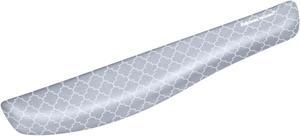 Fellowes 9549801 PlushTouch Keyboard Wrist Rest with Microban  Gray Lattice