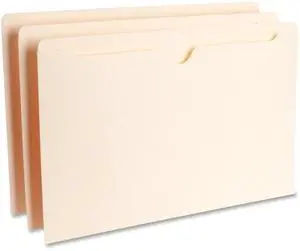 Business Source File Pocket Straight Cut Tab Flat 50 Cap. Legal 100/BX MLA 65800