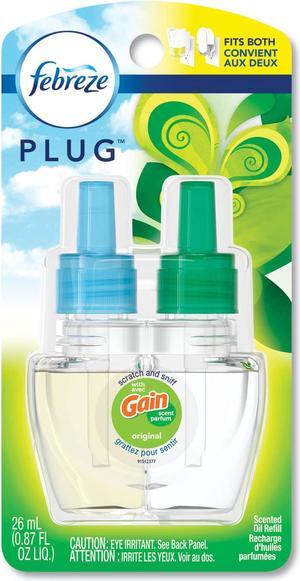 Febreze PLUG Air Freshener Refills Gain Original 0.87 oz 74903EA
