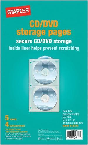 Staples Media Storage Pages 5/Pack (15940) 513212