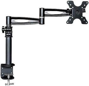 Monoprice 3-Way Adjustable Tilting Desk Mount Bracket - Black For 13 - 30 Inch Monitors | Up to 33 Pounds