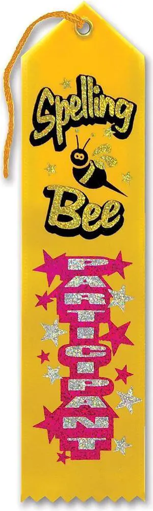 Spelling Bee Participant Award Ribbon