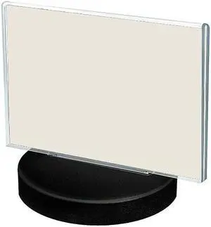 Azar Displays 2-Sided Round Base Sign Holder 5.5 x 8.5-inch 10/Pack 108704