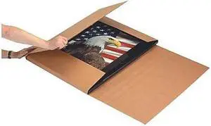 Box Partners Jumbo Mailers 24" x 24" x 6" Kraft 20/Bundle M24246