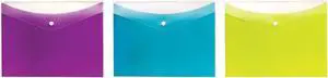 Pendaflex Dual-Pocket Snap Envelopes Letter Size Assorted Colors 95569