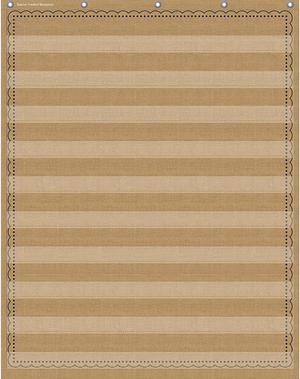 Teacher Created Resources Burlap 10 Pocket Chart