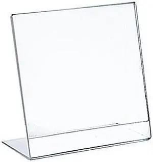 Azar Displays Plastic L Shape Sign Holder 10/Pack 112720