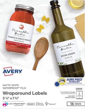 Avery Label,Dur,Wrprnd,16/Pk,Wh 22835