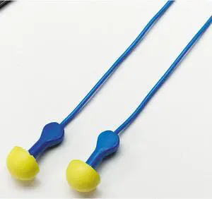3M EAR Express Pod Plugs Corded 4/BX Yellow 3111115