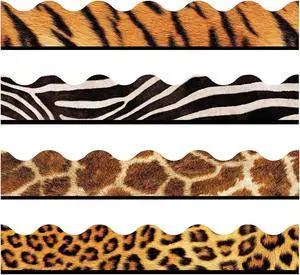 Trend Enterprises Trend Terrific Trimmers Variety Pack Animal Prints T92917