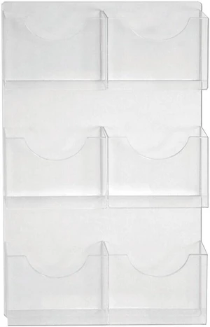 Azar Six Pocket Magazine/Letter Holder Clear 2/Box (252098) Azar Six Pocket Magazine/Letter Holder Clear 2/Box (252098)