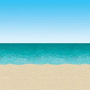 Beistle Ocean and Beach Backdrop (52001)