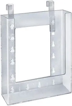 Azar Displays Hanging Brochure Holder 7.87" x 6.25" Clear Styrene 10/Pack (252341)