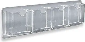 Azar Brochure Holders 5.5" x 18.75" Clear Acrylic 2/Pack (252064)