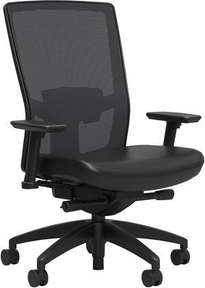 Staples Workplace Series 500 Vinyl & Mesh Task Chair Black Adj Lumbar 2D Arms Staples Workplace Series 500 Vinyl & Mesh Task Chair Black Adj Lumbar 2D Arms