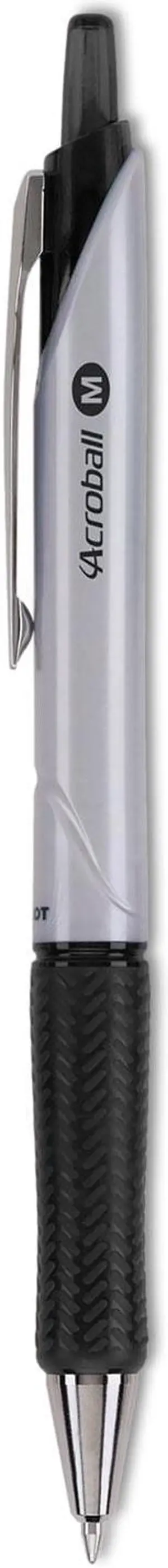 Pilot Acroball Pro Ball Point Retractable Pen Black Ink 1mm Dozen 31910