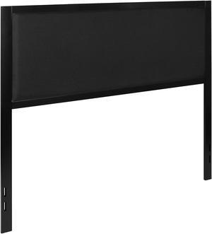 Flash Furniture Melbourne Queen Polyester Upholstered Headboard 60"W x 2"D x 47"H Black (HGHB1717QBK)