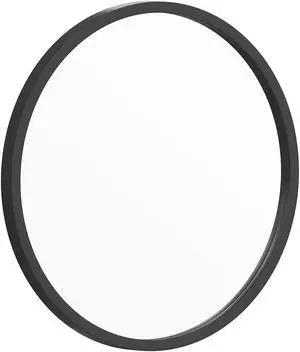 Flash Furniture Julianne Round Metal Framed Wall Mirror 16" Black (HFKHD6GD881315)