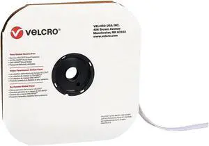 VELCRO Brand Velcro Tape Individual Strips Loop 5/8" x 75' White 1/Case VEL110