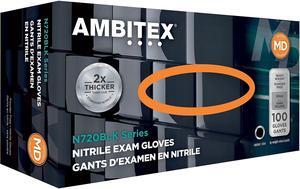 Ambitex Disposable Exam Gloves Nitrile XX NXXL720BLK