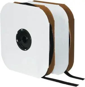 VELCRO Brand Velcro Tape Individual Strips Loop 1 1/2" x 75' Black 1/Case VEL159