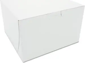 SCT Tuck-Top Bakery Boxes Paperboard White 8 x 8 x 5 09455