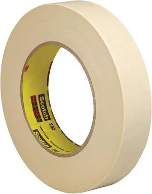3M Scotch 202 Masking Tape 1" x 60 yds. Natural 6/Case (T9352026PK)