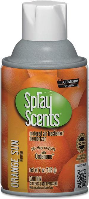 Champion Sprayon CHA 5182 Metered Air Freshener Refill, Orange Sun, 7.00 oz. Aerosol, 12/Carton