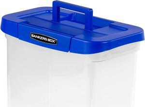 Bankers Box Heavy Duty Plastic File Storage 14 1/4 x 8 3/5x 11 Clear 0086301