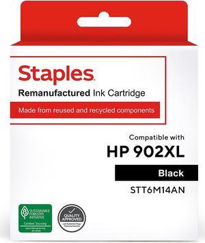 Staples ufactured Ink Cartridge Replacement for HP 902XL (Black) 24307157