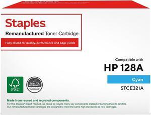 Sustainable Earth ufactured Toner Cartridge Replacement for HP 128A (Cyan)