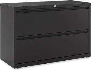 Alera 2-Drawer 42"W Lateral File Cabinet Black Legal (ALELF4229BL) HLF4229BL Alera 2-Drawer 42"W Lateral File Cabinet Black Legal (ALELF4229BL) HLF4229BL