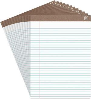 Staples Notepads 8.5" x 11.75" Narrow White 50 Sh./Pad 12 Pads/PK (21675) TR58187/21675