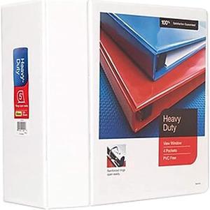 MyOfficeInnovations Heavy Duty 5" 3-Ring View Binder White (24700) 82660