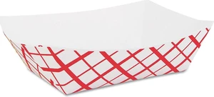 SCT Paper Food Baskets 2lb Red/White 1000/Carton 0417 SCT Paper Food Baskets 2lb Red/White 1000/Carton 0417