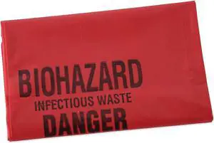 Boardwalk Linear Low Density Health Care Trash Can Liners 16 gal 1.3 mil 24 x 32 Red 250/Carton IW2432R
