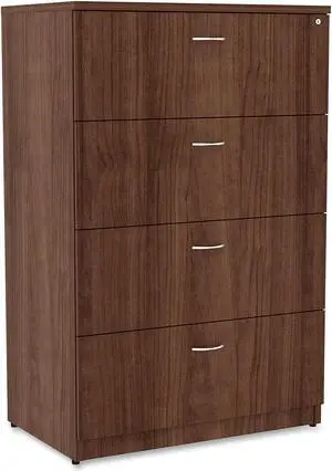 Lorell Essentials Lateral File - Top, 35.5" x 22" x 54.8" - 4 x File Drawer(s) - Material: Polyvinyl Chloride (PVC) Edge