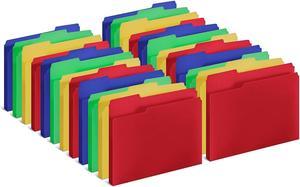 MyOfficeInnovations File Folders 3Tab Letter Size Assorted 24Pack 10741 439328