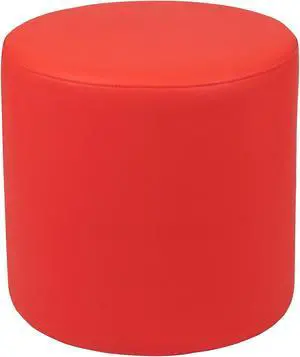 Soft Seating Flexible Circle for Classrooms and Common Spaces - 18" Seat Height (Red)