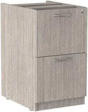 Alera Valencia Full Pedestal File Drawers 2 Legal/Letter-Size 15.63" x 20.5" x 28.5" Gray VA542822GY