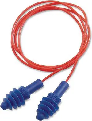 HONEYWELL ENVIRONMENTAL Four Flanged Earplug Corded Red DPAS30R