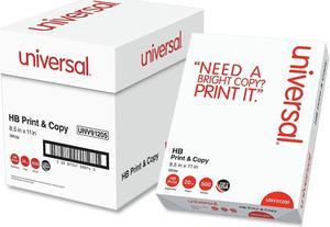 Universal Multipurpose Paper 96 Bright 20 lb 85 x 11 Bright White 500 SheetsReam 5 ReamsCarton 91205