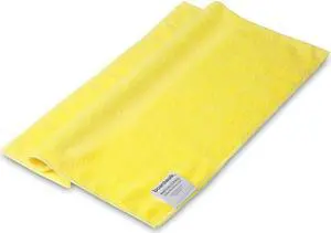 Boardwalk Microfiber Cleaning Cloths 16 x 16 Yellow 24/Pack 16YELCLOTHV2