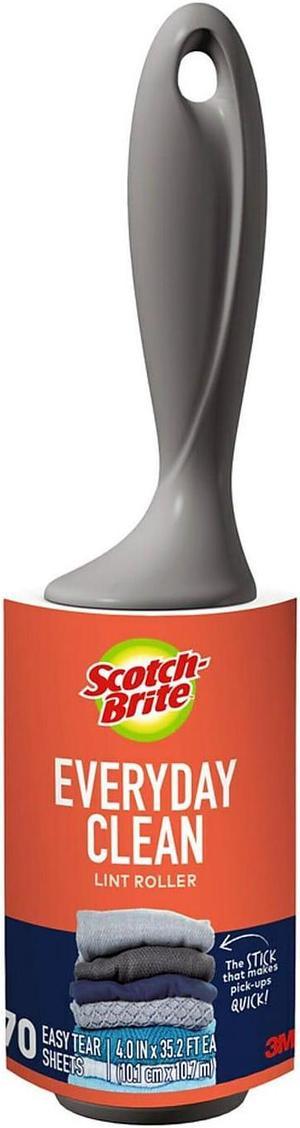 Scotch-Brite Lint Roller, Heavy-Duty Handle, 60 Sheets/Roller 836RS60