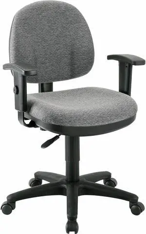 Lorell Adjustable Task Chair 24"x24"x33"-38" Gray 80005