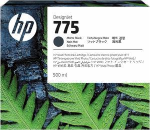 HP 775 500-ml Matte Black Ink Cartridge, 1XB22A