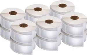 Dymo Labels LabelWriter 3-7/16"Wx9/16"H 6 RL/PK White 2050812