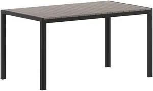 Flash Furniture Finch Commercial Grade Outdoor Dining Table Gray (SBTB269GRY)